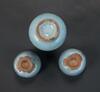 Yuan/Ming-A Junyao Blue Glazed Wine Bottle And Two Cups - 6