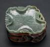 Late Qing / Republic-A Jadeite Carved Lotus Brush Washer - 3