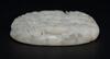 A White Jade Circular Plaque Carved Lady And Attendant - 5