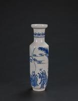 A Blue And White ‘Eight Immoral’ Vase