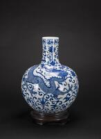 Early 20th Century-A Blue And White ‘Dragon’ Vase