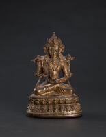 Ming/Qing-A Gilt-Bronze Figure Of Amoghasiddhi