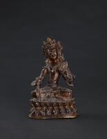 A Gilt-Lacquered Bronze figure Buddha