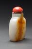 Qing - A White Jade Russet Skin Snuff Bottle - 2