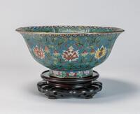 Republic-A Large Octagon Cloisonné Bowl