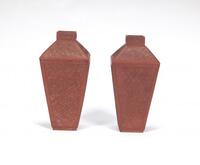 Early 20th Century-A Pair Of Zisha Vases