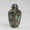 Qing A Cloisonné ‘Pine And Crane’ Snuff Bottle - 2