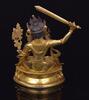 A Gilt-Bronze Figure Of Manjushri - 4