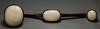 Qing Dynasty-A White Jade-Mounted Wood Ruyi Scepter - 5