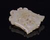 Qing-A Group Of Two White Jade Carved ‘Happiness And Longevity’ Pendants - 6