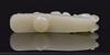 A Celadon White Jade Carved ‘Chi Dragon’ Bell-Buckle’ - 3