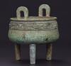 12Th-11th CT.Bc-A Bronze ‘Taotie’ Tripod Cooking Vessel - 8