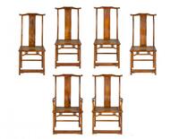 Six Pieces Of Huanghuali Chairs