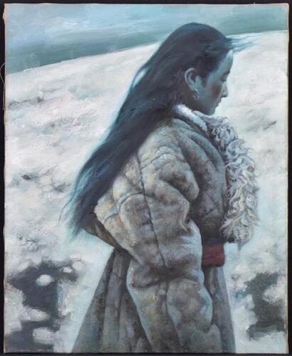 Attributed To-Ai Xuam (B.1947) Oil In Canvas