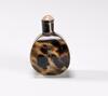 A Hawksbill Snuff Bottle With Gold Ink Poetrys