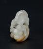 Qing - A Russet White Jade Carved Fox Toggle - 4