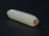 Qing - A Russet White Jade Feather Holder - 4