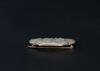 Qing-A White Jade Carved Dragon And Flowers Brooch - 3