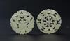 Late Qing/Republic-A Group Of Two White Jade Pendants - 2