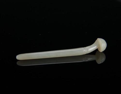 Qing-A White Jade RuYi Hairpin