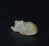 Qing - A Russet White Jade Carved Fox Toggle - 2