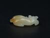 Qing - A Russet White Jade Carved Fox Toggle - 4