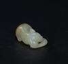 Qing - A Russet White Jade Carved Fox Toggle - 5