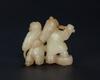 Ming - A White Jade Carved Two Boy - 7