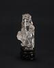 Qing-A Crystal Carved Chilong And Elephant Handle Vase (Wood Stand) - 2