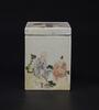 Fang Ji Zhen (Guangzu) A Porcelain ‘Figure And Flowers’ Cover Box - 4