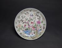 Republic-A Famille-Glazed Phoenix And Hundred Birds Plate
