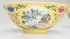 A Yellow Ground Famille-Rose ‘Landscape’ Bowl - 6