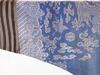 Qing-A Blue Ground Embroidered Dragon Rob - 5