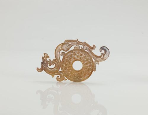 Han - A Jade Carved Dragon Disc