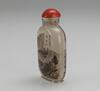 Zhou Leyuan (Late Qing) A Painted Landscape Glass Snuff Bottle - 2