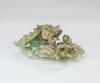 Qing-A Jadeite Carved Five Dragon Chase Pearl (Wood Stand) - 5