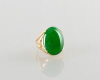 A very Large Jadeite Gentleman’s Ring