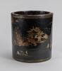 QingA Gilt-Lacquered ‘Landscape’ Large Brush Pot - 4