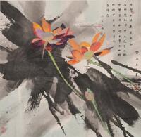 Huang Yongyu(B.1924) - Ink And Color On Paper, Mounted. Signed And Seal