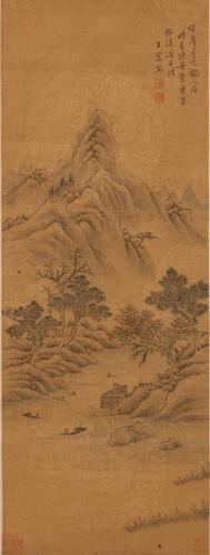 Wang Chen (1720-1797) - Ink And Color On Silk, Hanging-Scroll.