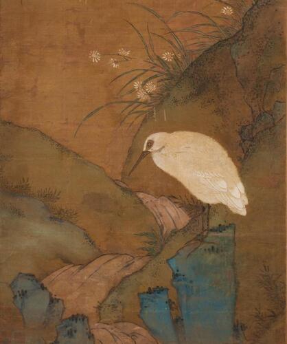 Wang Xiao (Qing) - Ink And Color On Silk, Hanging Scroll.