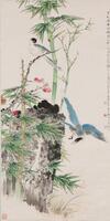 Tian Shiguang (1916-1999) - Ink And Color On Paper, Hanging Scroll.