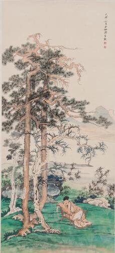 Chen Shaomei (1909-1954)- Ink And Color On Paper, Hanging Scroll. Signed And Seals.