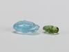 Qing - An Aquamarine And Green Tourmaline Carved Pendants - 4