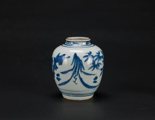 Ming - A Blue And White Flowers Small Jug