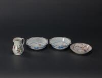 Republic-A Group Of Four Famille-Glaze Dish And Jug