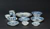 Qing-A Group Of 11 Blue And White Dishes And Bowl (Some With Mark) - 2