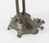 Qing-A Bronze Crane and Dragon Turtle Candlestick - 5