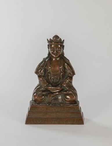 Qing- A Bronze Figure Of Buddha