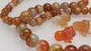 Republic - A Reddish Jadeite Beads Necklaces And Five Agate Animal - 4